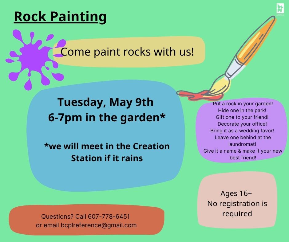 Rock painting Broome County Public Library